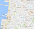 a map showing the location of an apartment in new york city