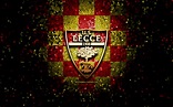 Descargar fondos de pantalla Lecce FC, el logotipo de brillo, de la ...