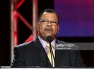 Donald Thoms, VP of General Audience Program, PBS, speaks onstage ...