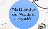 Die Literatur der Weimarer Republik by Charlotte Schäfer on Prezi