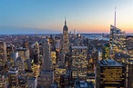 De Stadshorizon Van New York in Manhattan De Stad in Met Empire State ...