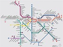 Map of São Paulo metro: metro lines and metro stations of São Paulo