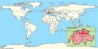 Zurich On World Map - United States Map