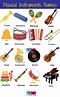 Useful Musical Instruments Names 29+ list – Learn English online free