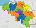 ⊛ Mapa de Bélgica ·🥇 Político & Físico Para Imprimir | 2022