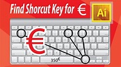How to type euro sign/symbol in illustrator cc | Keyboard shortcut key ...