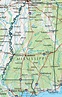 Map of Misisipi