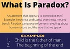 What is paradox? paradox literary term definition and example