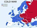 Cold War Map - From 1945 to 1961