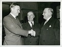 1940 Press Photo Richard F Cleveland,& senators Ed R Burke & Alexander ...