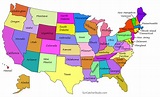 Printable US Maps with States (Outlines of America – United States ...