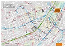 Gran mapa detallado de la parte central de la ciudad de Stuttgart | Stuttgart | Alemania ...