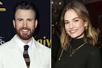 Chris Evans and Lily James Enjoy Some Ice Cream on an Outdoor Date in ...