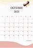 Calendario Octubre 2021 para imprimir GRATIS ️ Una Casita de Papel