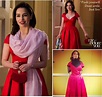 Emilia Clarke as Louisa "Lou" Clark in " Me Before You". The red dress ...