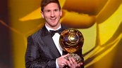 Lionel Messi, balón de oro 2012 de la FIFA