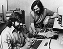 A young Steve Jobs & Steve "Woz" Wozniak working on a prototype of the ...