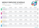 37 Free Employee Schedule Templates (Excel, Word, PDF)