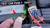 HOW TO KNOW IF CAR FUSE IS BLOWN. TEST CAR FUSE - YouTube