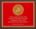 Marine Corps Print Ronald Reagan Quote 'Some people spend a lifetime ...