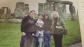 Malcolm, Linda and Ross Young at Stonehenge with a fan. Ac Dc Band, Ac ...