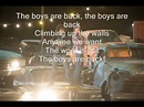 High school musical 3 - The boys are back (lyrics) - YouTube