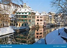 La Ciudad De Estrasburgo Durante Invierno Imagen de archivo - Imagen de ...