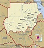 Map of Sudan and geographical facts, Where Sudan on the world map ...