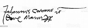 Signature Of A John Corvinus Was The Illegitimate Son Of Matthias ...
