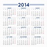 Calendario vectorial gratuito para el año 2014 | Desfaziendo