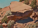 MAYNARD DIXON (American, 1875-1946). Rocky Hillside, 1944. Oil on | Lot ...