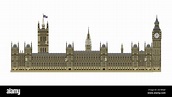 Ilustración vectorial del Palacio de Westminster Imagen Vector de stock ...