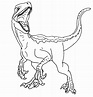 Jurassic World Blue Raptor Coloring Pages - Worksheets Joy