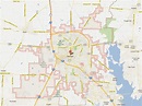 Denton Texas Karte - Vereinigte Staaten