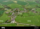 An aerial view of the Leicestershire village of Hungarton Stock Photo ...