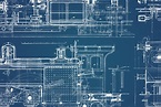 64 Vintage Mechanical Blueprints – Tom Chalky