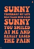 Sunny Lyrics Print Stevie Wonder Bobby Hebb Inspired Music | Etsy