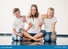 Young Girl With Brothers Stock Photo - Image: 57495161