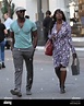 Aldis Hodge out shopping with his mother at The Grove in Hollywood ...