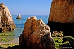 Felsenlandschaft Bucht bei Alvor Algarve Foto & Bild | europe, portugal ...