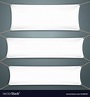 Empty White Banners Royalty Free Vector Image - VectorStock