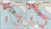 MAPA DEL PROCESO DE UNIFICACION DE ITALIA