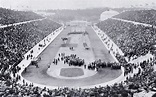 Opening ceremony of the 1896 Olympic Games in Panathinaiko Stadium ...