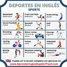 Lista 102+ Foto 20 Deportes En Inglés Y Español Y Pronunciación El último