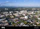 Aerial view above downtown Visalia, California Stock Photo - Alamy