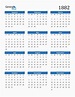 Free 1882 Calendars in PDF, Word, Excel