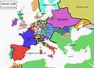 Europe In 1700 Map | secretmuseum