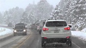 Winter Driving in Northern Arizona - Between Show Low and Payson ran ...