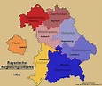 Regierungsbezirke Bayern Landkarte