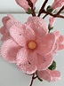 Il Blog di Sam: Como tejer Magnolia flor ganchillo
